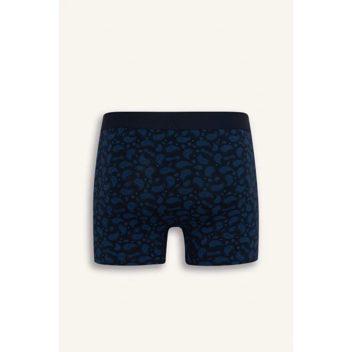 Defacto E2919 Lacivert Regular Fit Çizgili 3lü Boxer