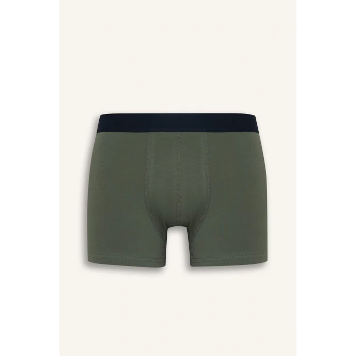 Defacto E2919 Lacivert Regular Fit Çizgili 3lü Boxer