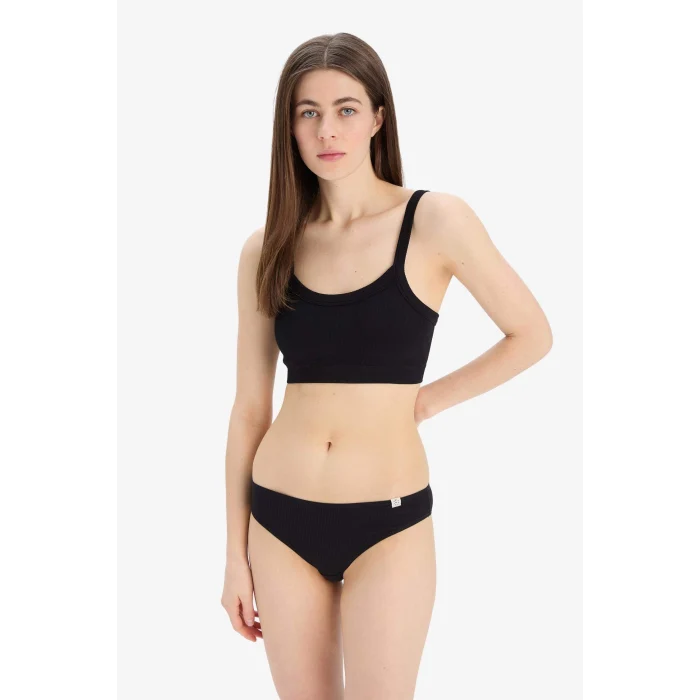 Defacto C1972 Siyah Çıkarılabilir Pedli Seamles Bra-Fall in Love