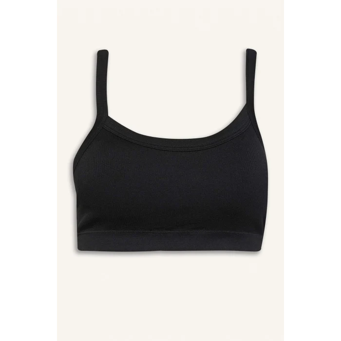 Defacto C1972 Siyah Çıkarılabilir Pedli Seamles Bra-Fall in Love