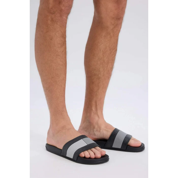 Defacto E3338 Siyah Erkek Düz Taban Tek Bantlı Eva Terlik