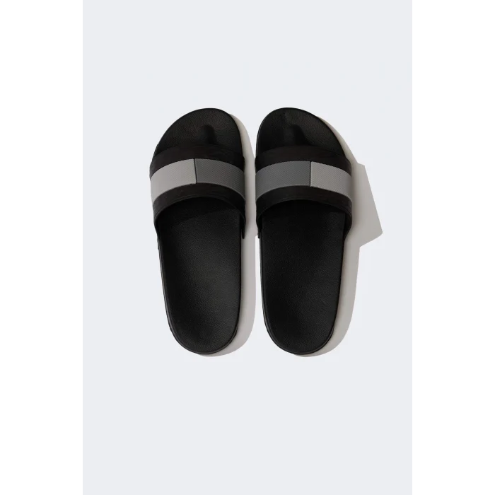 Defacto E3338 Siyah Erkek Düz Taban Tek Bantlı Eva Terlik