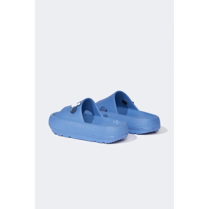 Defacto C2774 Lacivert Erkek Çocuk Aplike Tırtıklı Taban Cırt Cırtlı Eva Sandalet