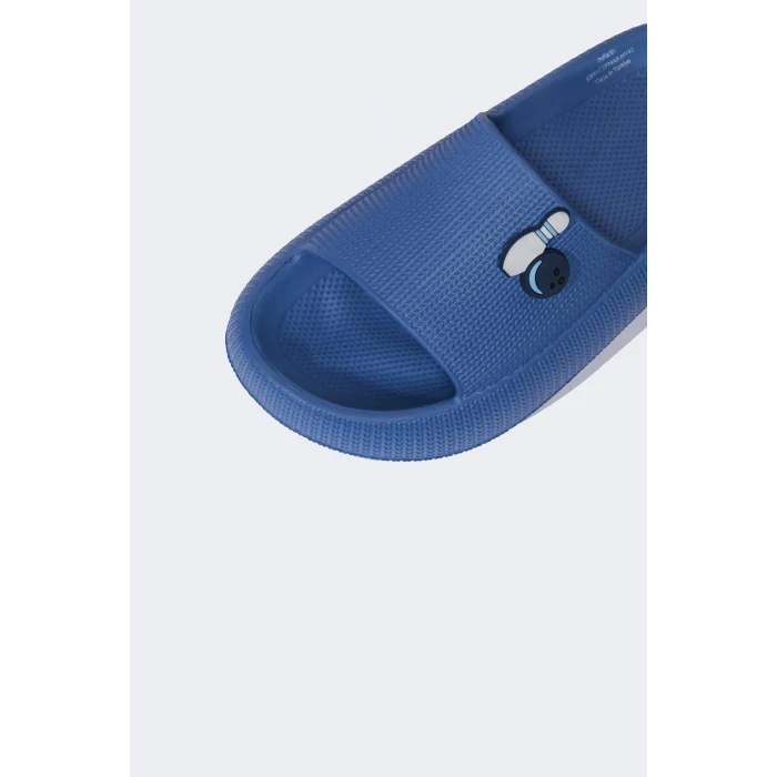 Defacto C2774 Lacivert Erkek Çocuk Aplike Tırtıklı Taban Cırt Cırtlı Eva Sandalet