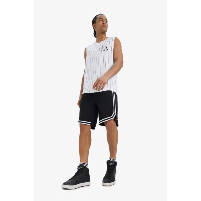 Defacto C1840 Siyah DeFactoFit Hızlı Kuruyan Standart Fit Sporcu Kısa Paça Ağır Kumaş Şort