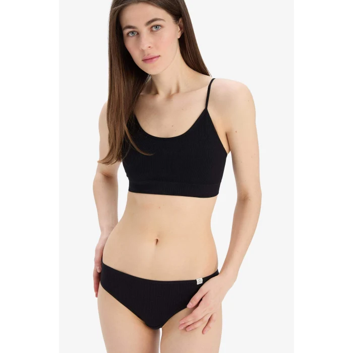 Defacto C1643 Siyah Çıkarılabilir Pedli Seamles Bra-Fall in Love