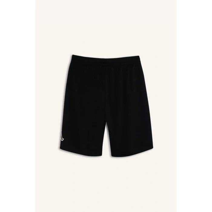 Defacto C1840 Siyah DeFactoFit Hızlı Kuruyan Standart Fit Sporcu Kısa Paça Ağır Kumaş Şort