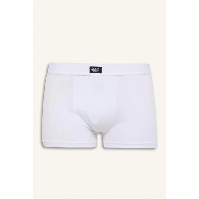 Defacto A3152 Beyaz Erkek Regular Fit 3lü Boxer