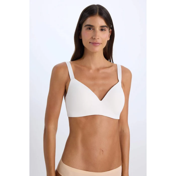 Defacto B8598 Beyaz Comfort Pedli Balenli Bra-Fall in Love