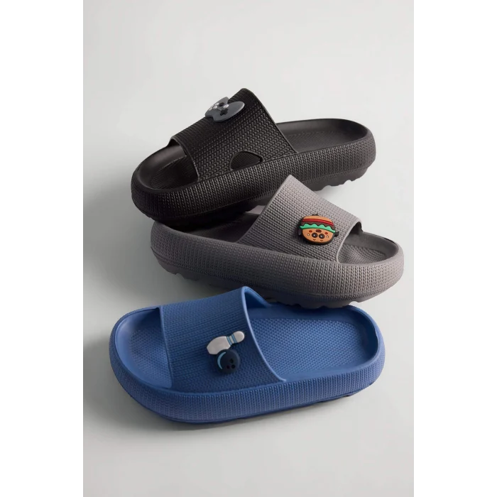 Defacto F0041 Siyah Erkek Çocuk Yüksek Taban Terlik