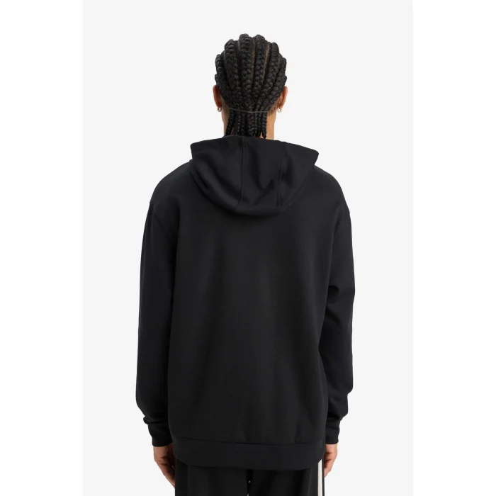 Defacto D7364 Siyah DeFactoFit Standart Fit Kapüşonlu Skuba Dalgıç Kumaş Sporcu Sweatshirt