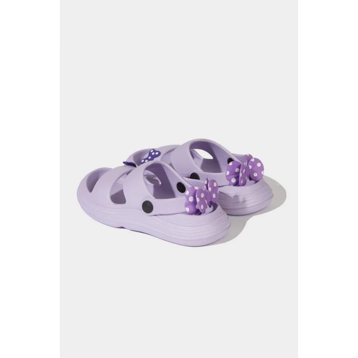 Defacto E7819 Mor Kız Çocuk Düz Taban Terlik