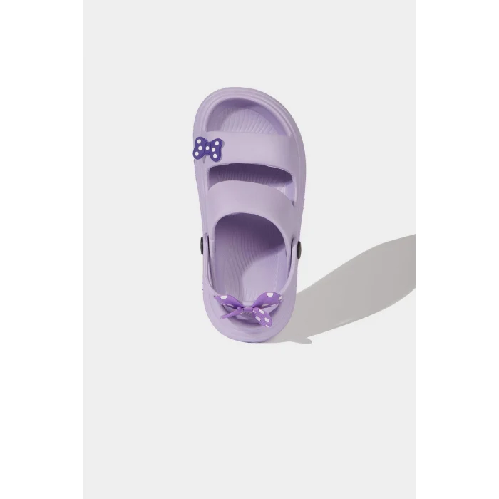 Defacto E7819 Mor Kız Çocuk Düz Taban Terlik