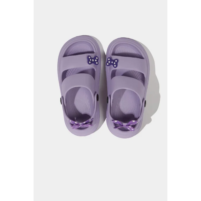 Defacto E7819 Mor Kız Çocuk Düz Taban Terlik