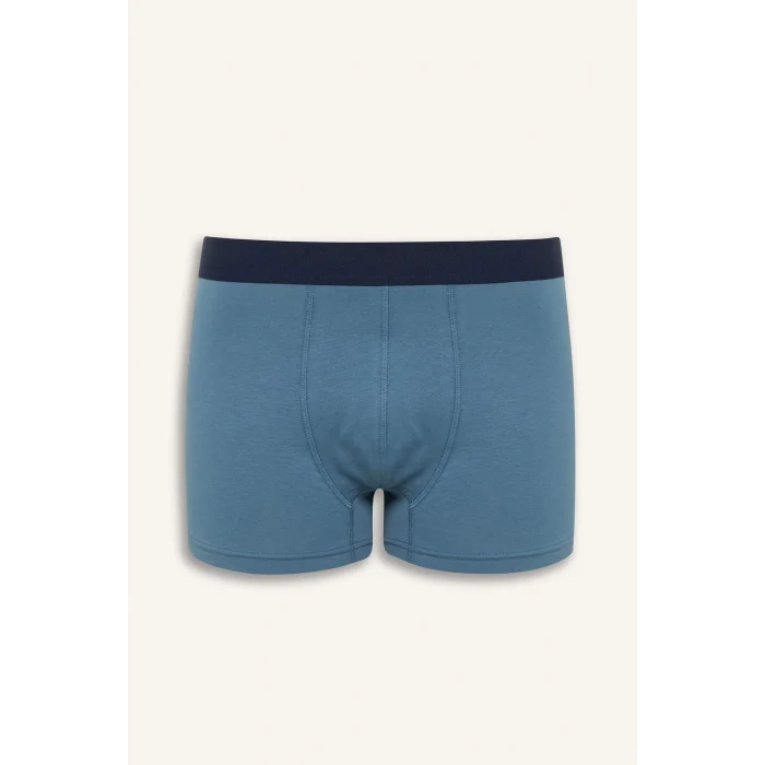 Defacto D9880 Lacivert Regular Fit Baskılı 3lü Boxer