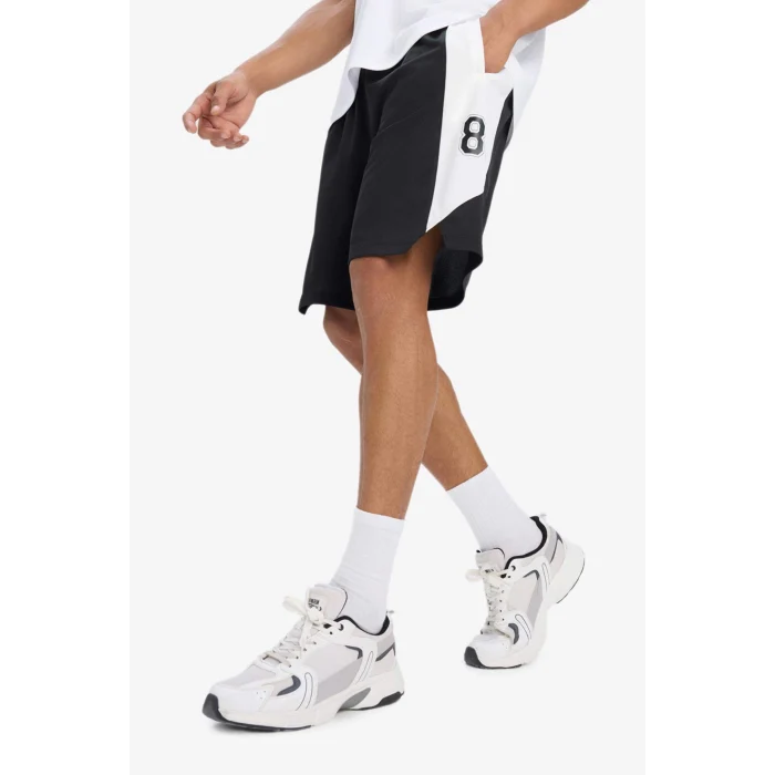 Defacto E4127 Siyah DeFactoFit Hızlı Kuruyan Standart Fit Sporcu Kısa Paça Şort