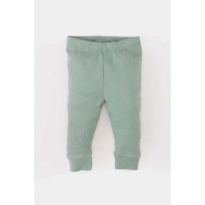 Defacto E2398 Haki Erkek Bebek 2li Takım Dinazor Baskılı Uzun Kollu Tişört Beli Lastikli Alt