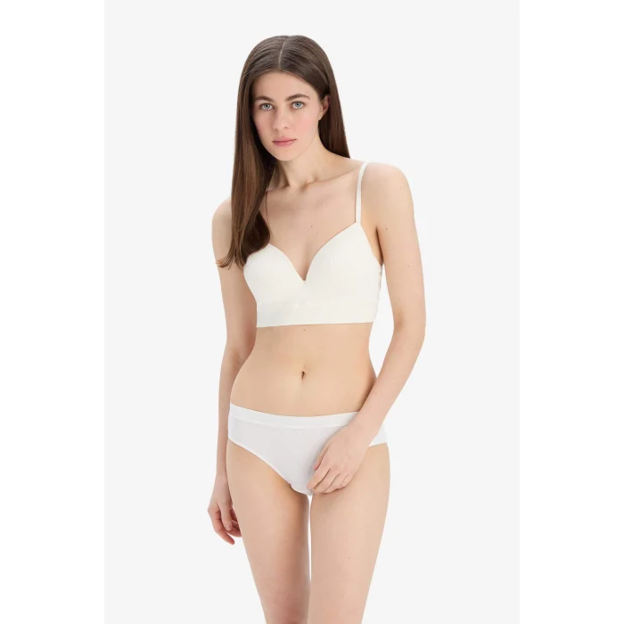 Defacto A8858 Beyaz Pedli Seamles Bra-Fall in Love