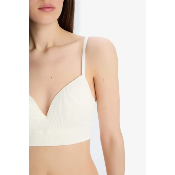 Defacto A8858 Beyaz Pedli Seamles Bra-Fall in Love