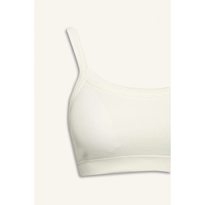 Defacto C1972 Beyaz Çıkarılabilir Pedli Seamles Bra-Fall in Love
