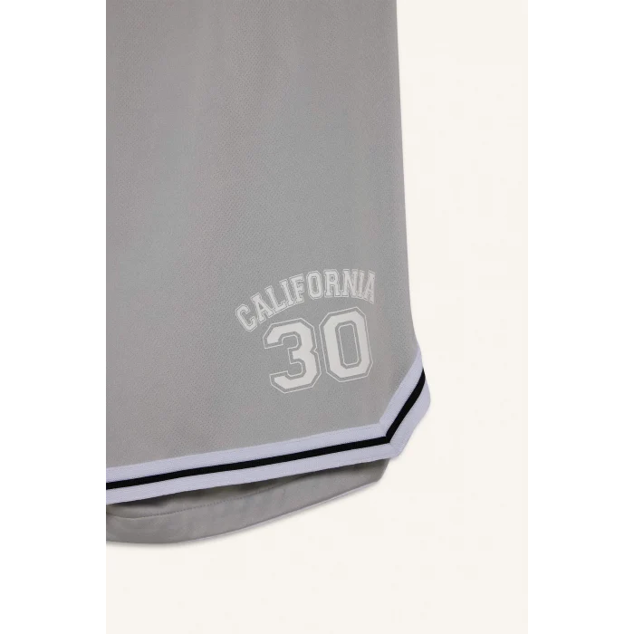 Defacto C2419 Gri DeFactoFit Hızlı Kuruyan Standart Fit Sporcu Kısa Paça Şort