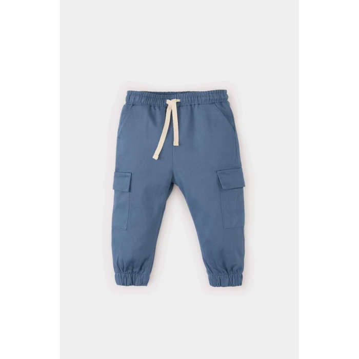 Defacto D3348 Bej Erkek Bebek 2li Takım Baskılı Sweatshirt Beli Paçası Lastikli Alt