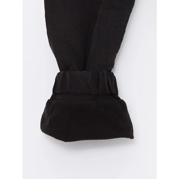 LCW Kids Siyah Basic Erkek Çocuk Polar Astarlı Jean Pantolon