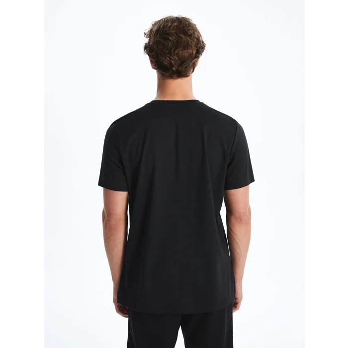 XSIDE ACTIVE Siyah DRY-TECH Bisiklet Yaka Kısa Kollu Erkek Spor Tişört