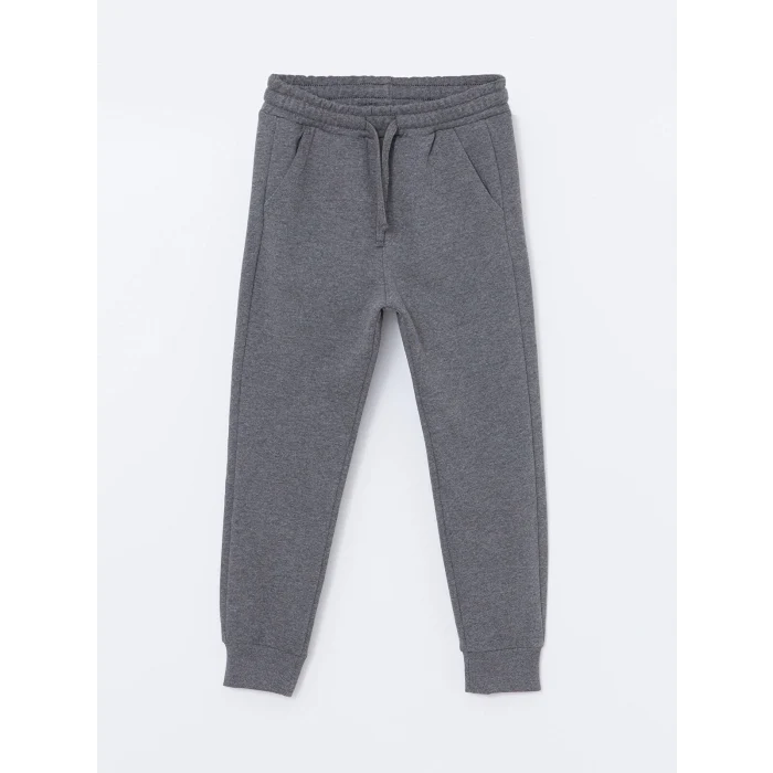 LCW Kids Antrasit Beli Lastikli Erkek Çocuk Kalın Jogger Eşofman Altı