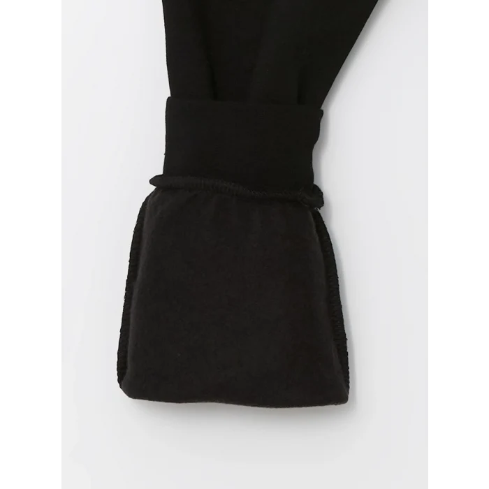 LCW Kids Siyah Beli Lastikli Erkek Çocuk Kalın Jogger Eşofman Altı