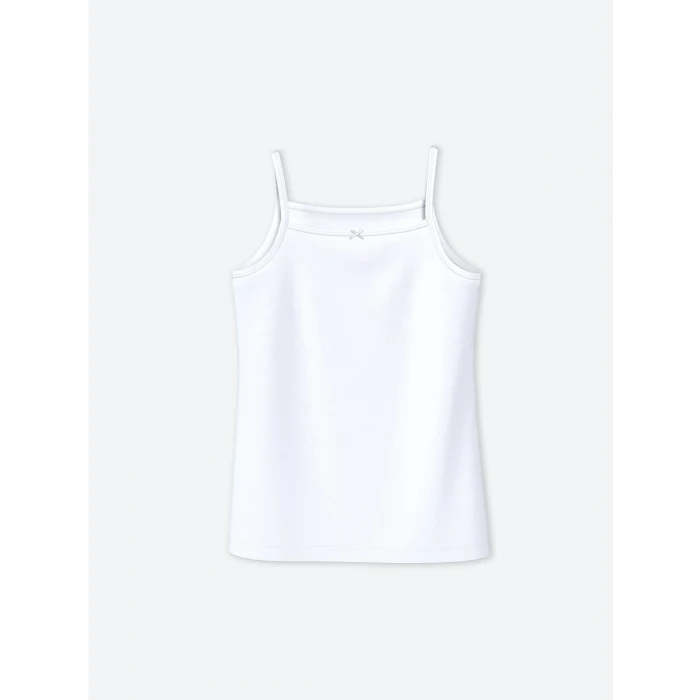 LCW Kids Beyaz Kare Yaka Kız Çocuk Atlet 2li