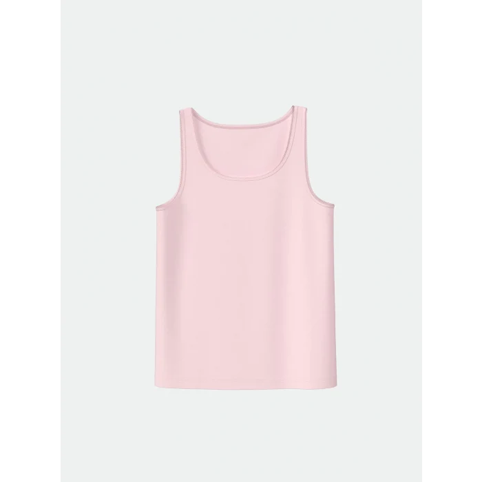 LCW Kids Beyaz Bisiklet Yaka Kız Çocuk Atlet 2li