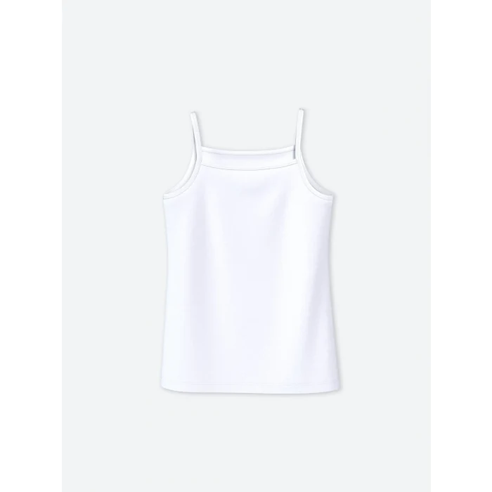 LCW Kids Pembe Kare Yaka Kız Çocuk Atlet 2li