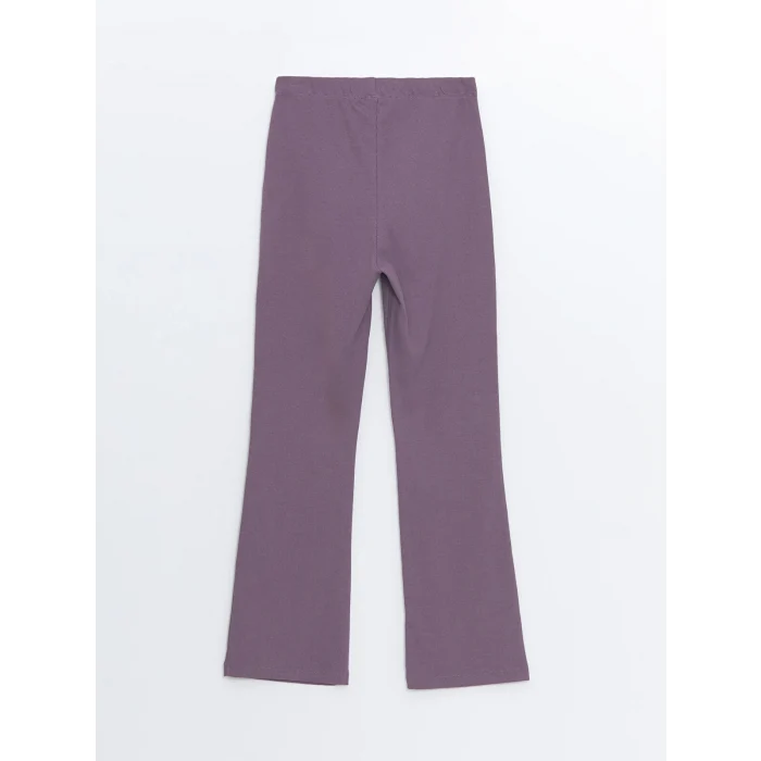 LCW Kids Mürdüm Beli Lastikli İspanyol Paça Kız Çocuk Tayt