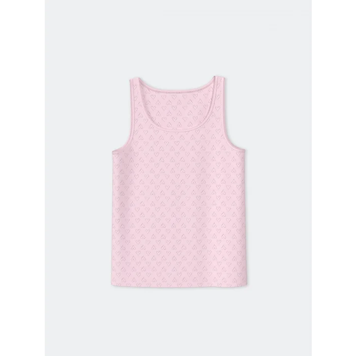 LCW Kids Beyaz Bisiklet Yaka Kız Çocuk Atlet 2li