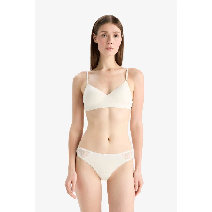 Defacto E7669 Pembe Dantel Detaylı 3lü Tanga-Fall in Love