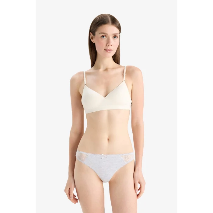 Defacto E7669 Pembe Dantel Detaylı 3lü Tanga-Fall in Love