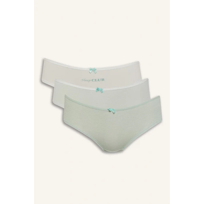 Defacto E4950 Yeşil 3lü Hipster Külot-Fall in Love