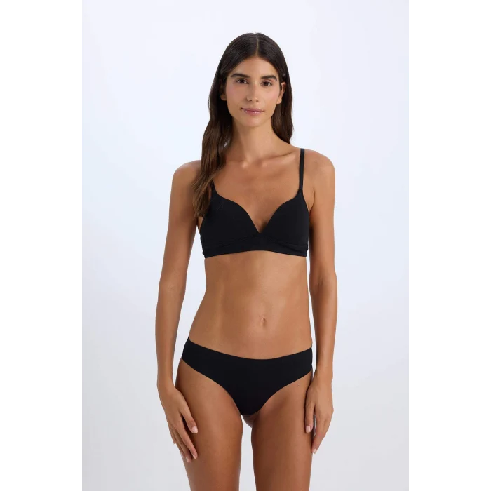 Defacto X9027 Siyah Pamuklu Comfort Pedli Bra-Fall in Love
