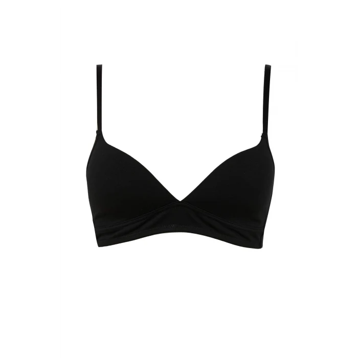 Defacto X9027 Siyah Pamuklu Comfort Pedli Bra-Fall in Love