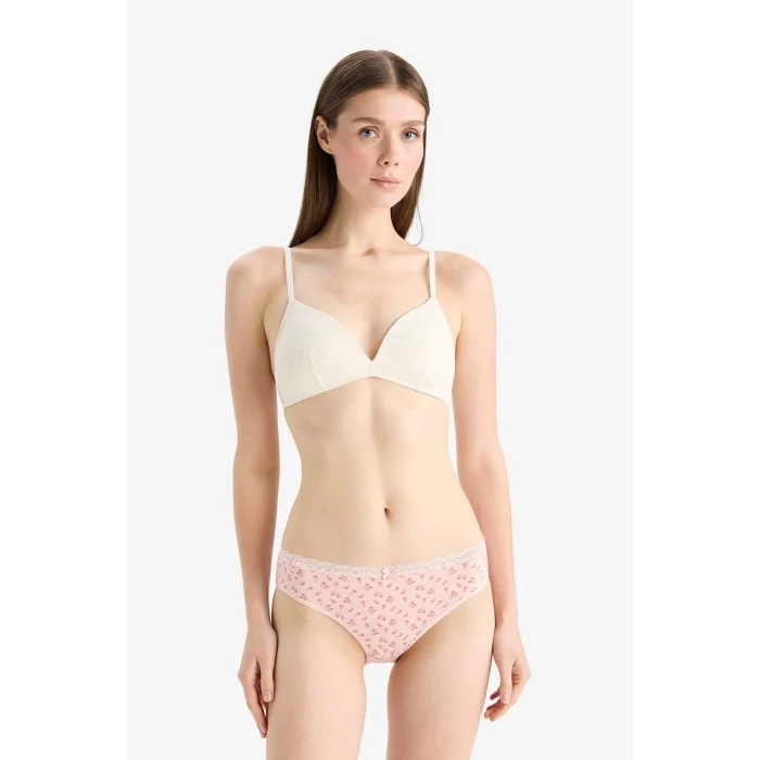 Defacto E7663 Bordo Dantel Detaylı 3lü Brief Külot-Fall in Love