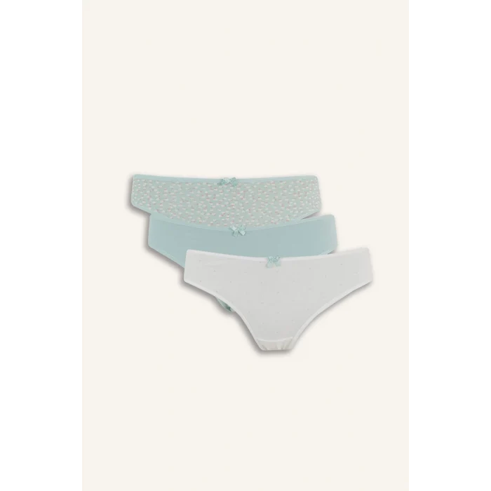 Defacto E4946 Yeşil 3lü Brief Külot-Fall in Love