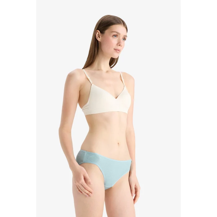 Defacto E7576 Turkuaz Ribana 3lü Brief Külot-Fall in Love