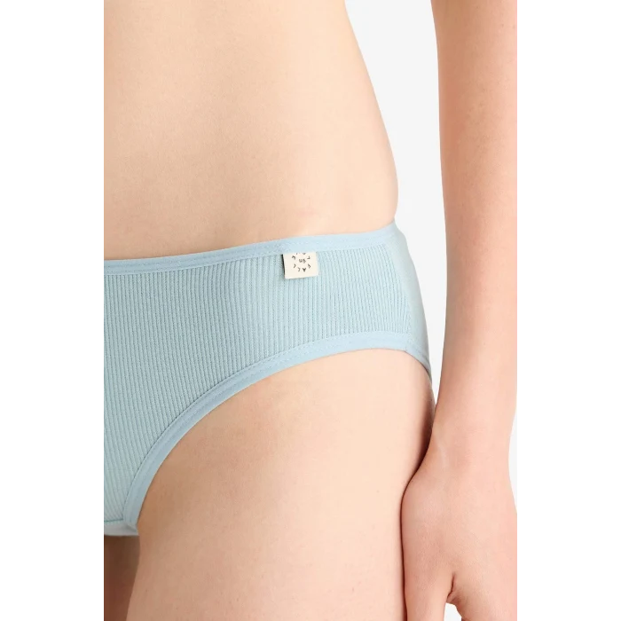 Defacto E7576 Turkuaz Ribana 3lü Brief Külot-Fall in Love