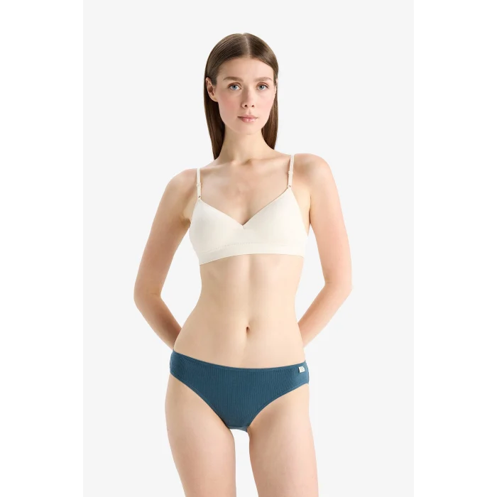 Defacto E7576 Turkuaz Ribana 3lü Brief Külot-Fall in Love