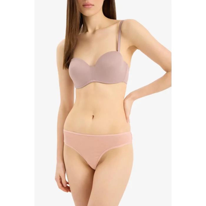 Defacto E4880 Bej 3lü Brazilian Külot-Fall in Love