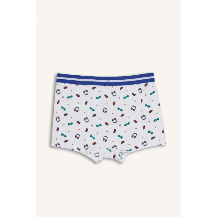 Defacto E6878 Kırmızı Erkek Çocuk Desenli 3lü Boxer