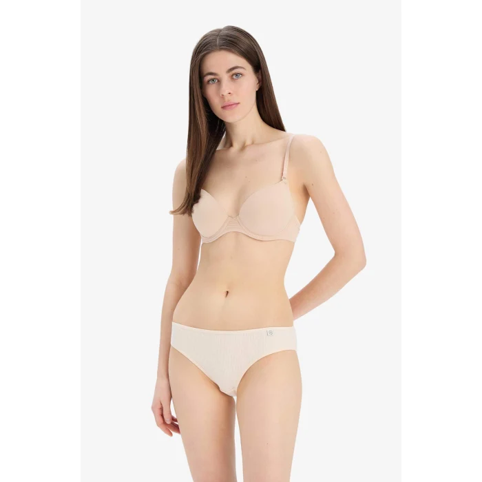 Defacto D6405 Bej Ribana 3lü Brief Külot-Fall in Love