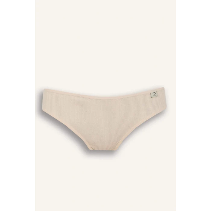 Defacto D6405 Bej Ribana 3lü Brief Külot-Fall in Love