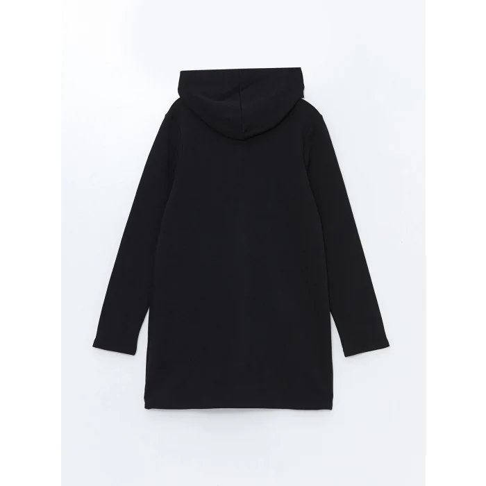 LCWAIKIKI Basic Siyah Kapüşonlu Kadın Hırka